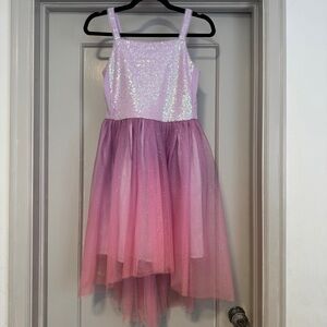 Cat & Jack Glittery Pink and Purple dress